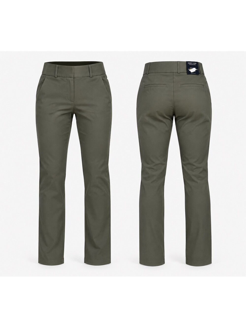 Simply Vera Vera Wang Womens Olive Skinny Ankle Pants XS Mid Rise New With Tags